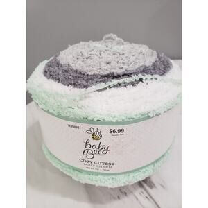 NEW Baby‎ Bee Cozy Cutesy Mint Charm Yarn Knit Crochet Craft RETIRED green grays